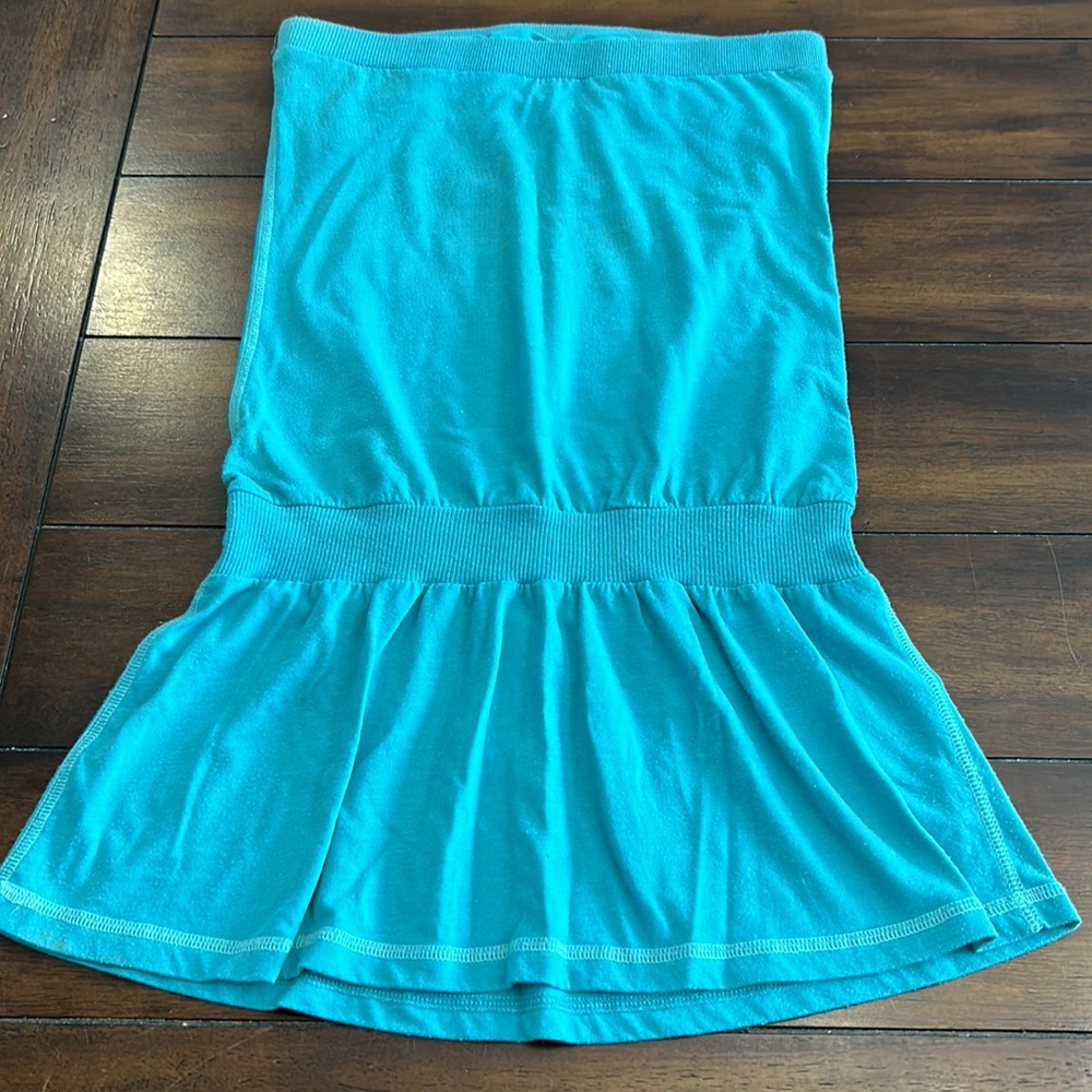 Vintage 2004 A&F teal aqua strapless tunic y2k - Picture 4 of 8